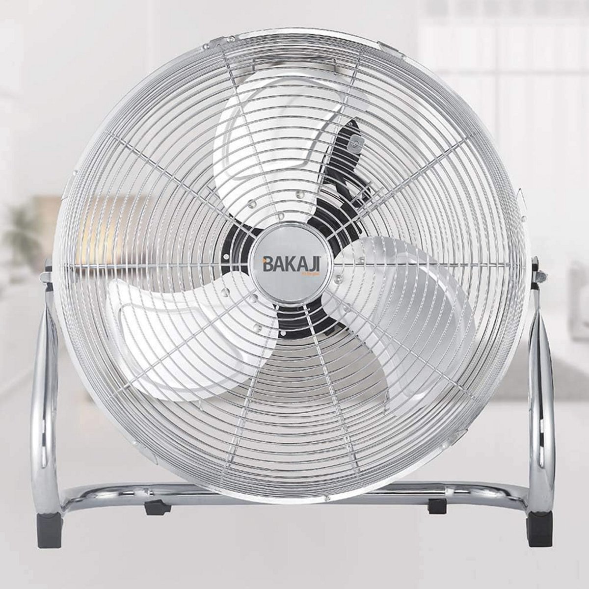 Krachtige Staande Ventilator met Verstelbare Helling en 3 Snelheden - 45 cm en 50 cm