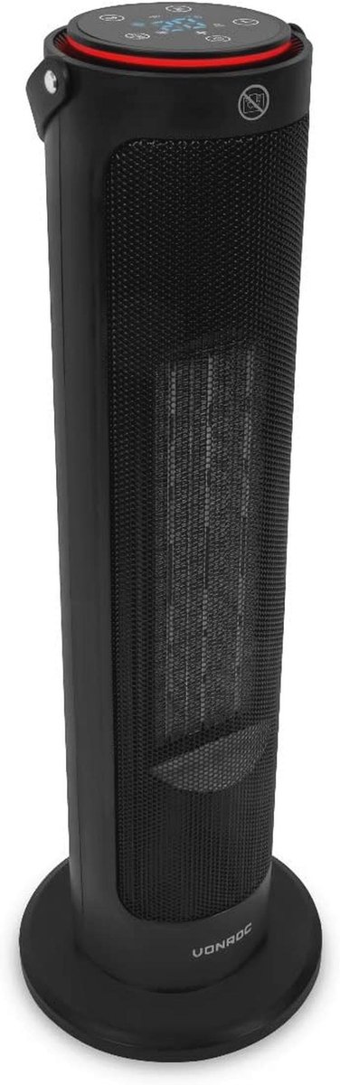 Elektrische Toren Heater - Fan Heater - 2000W - Keramisch - ECO Mode - Draaifunctie - LED