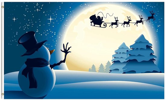 Letistitch Borduurpakket kerstsok sneeuwpop en kerstman L8016