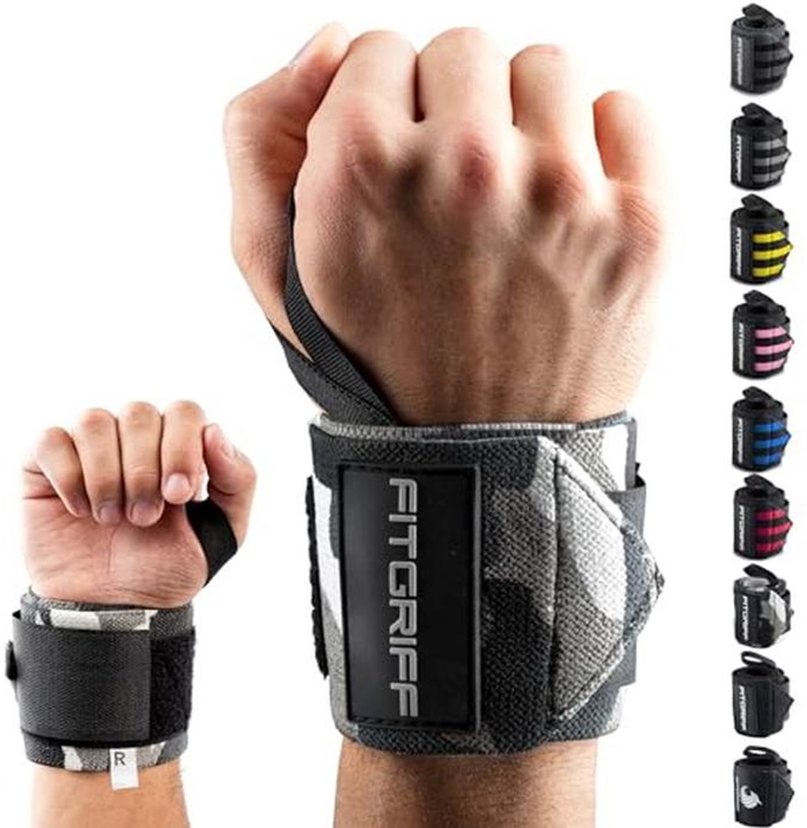 Wrist Wraps voor Gewichtheffen - Polsbanden Fitness voor Krachttraining