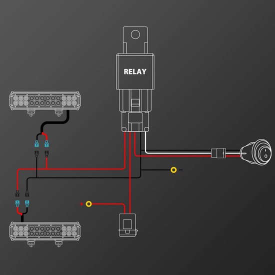 Utility Kabelset 2 lampen (12V) - Lazer Wiring Kit