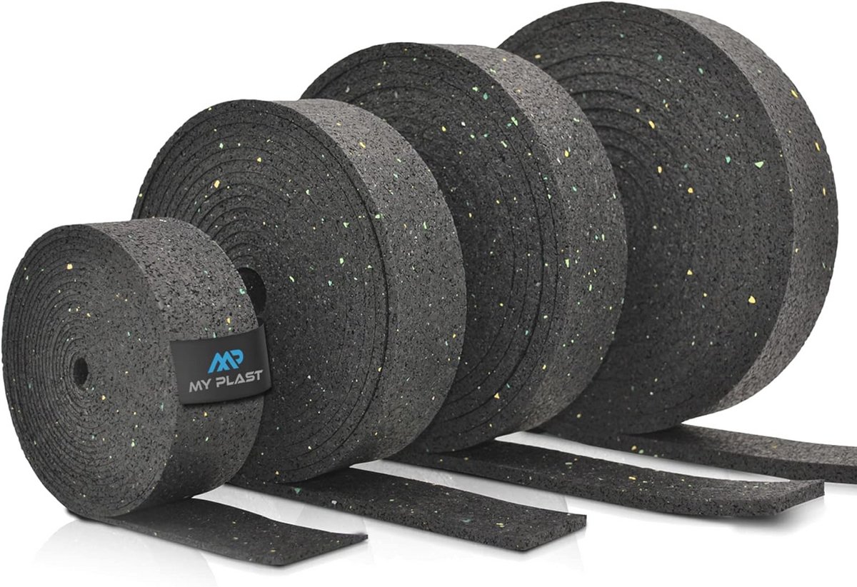 Terraspads rollen 50 mm / 80 mm - Rubbergranulaat ondervloer | Lengte, breedte en dikte kiezen
