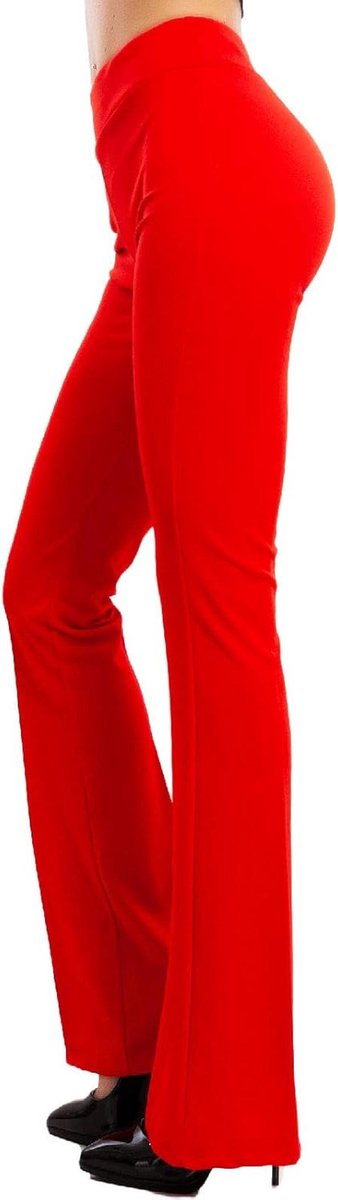 Dames Stretchbroek met Klokken en Olifantenhals voor Comfort en Stijl