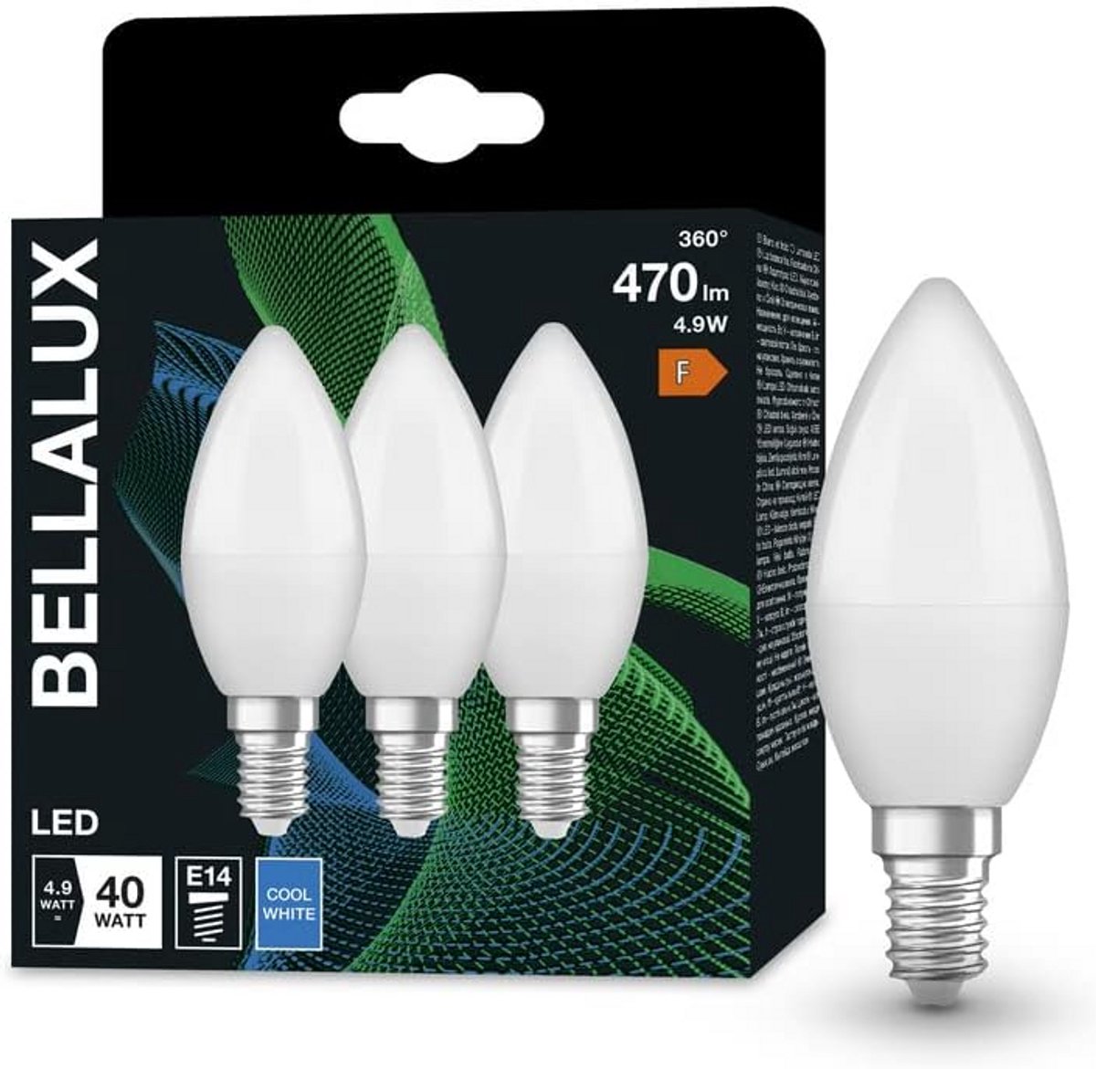 LED Lamp E14 Matte Optiek 4000K - 3-Pack