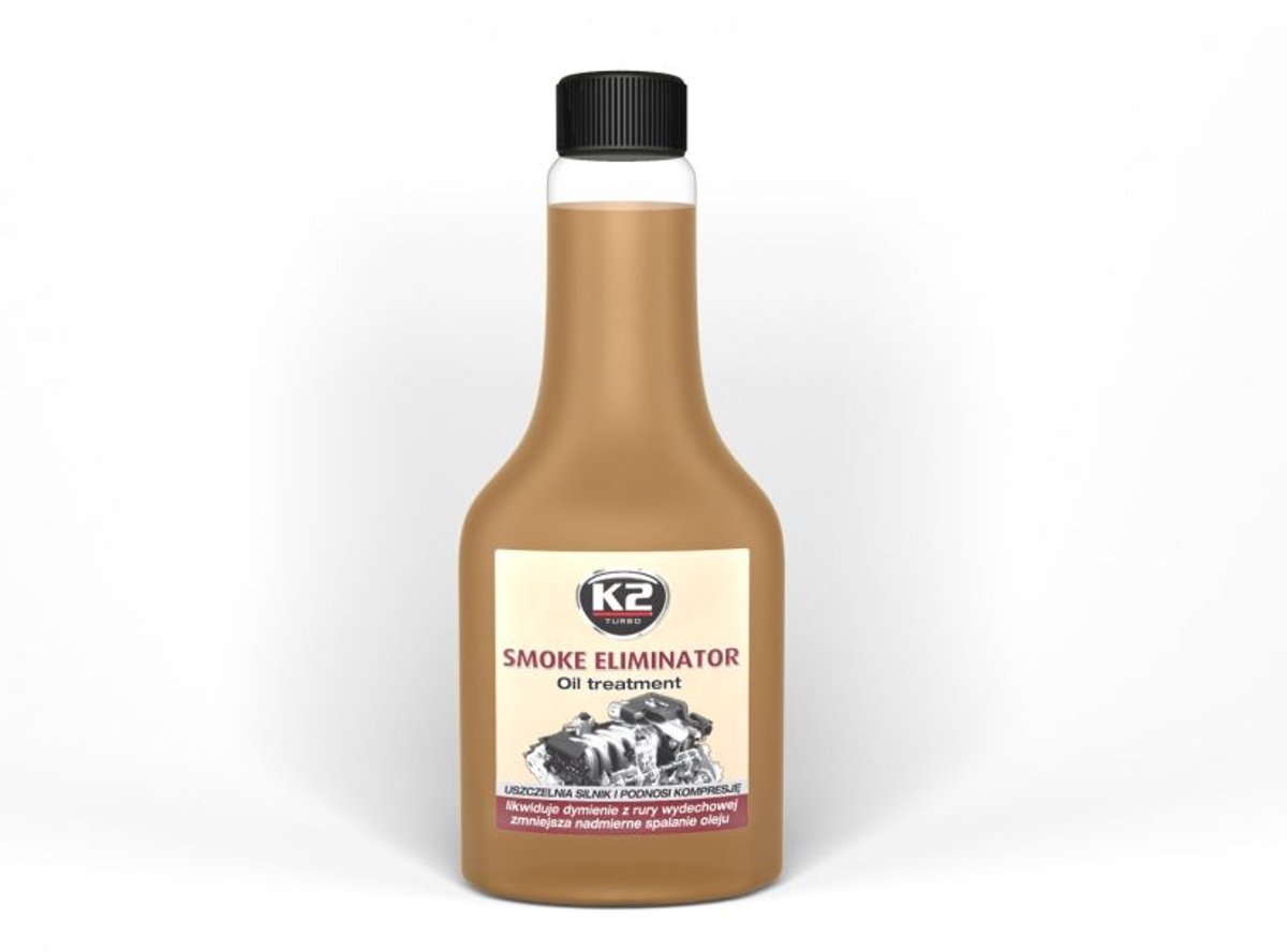 k2 smoke eliminator 355 ml – olieverbruik verminderaar – rookverminderaar – motoradditief – olie additief