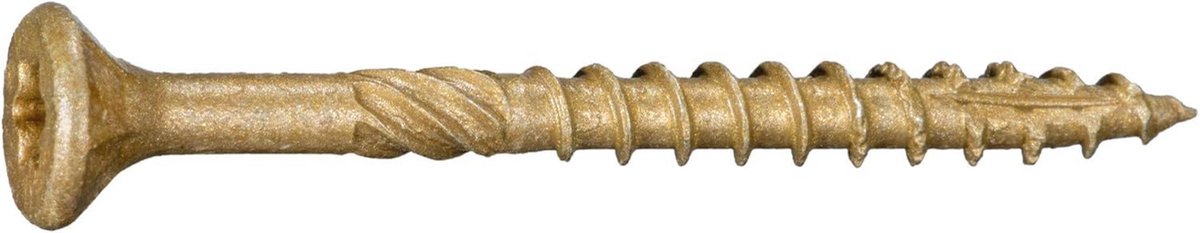 Gecoate buitenschroeven met steraandrijving - 9 x 2 Tan XL1500