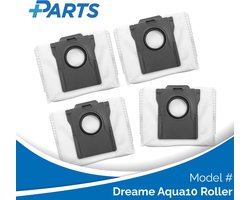 Dreame Aqua10 Roller Stofzakken (4 Stuks, Plus.Parts® alternatief voor RDB8)