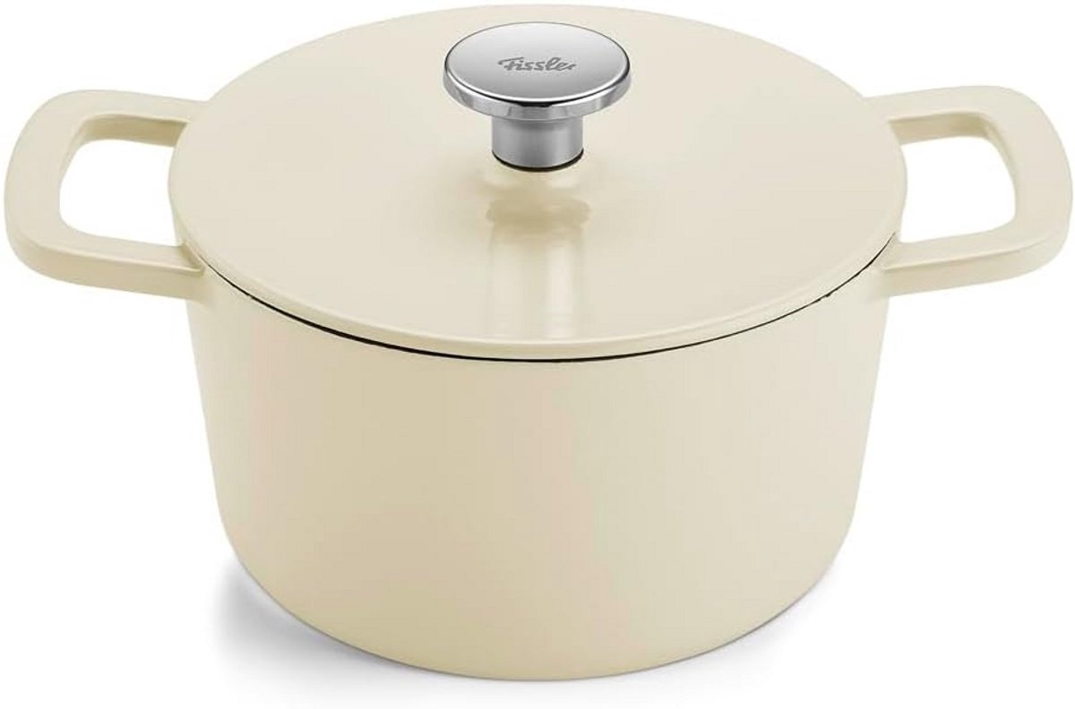 Gietijzeren Koekenpan Rond 20 cm - Wit