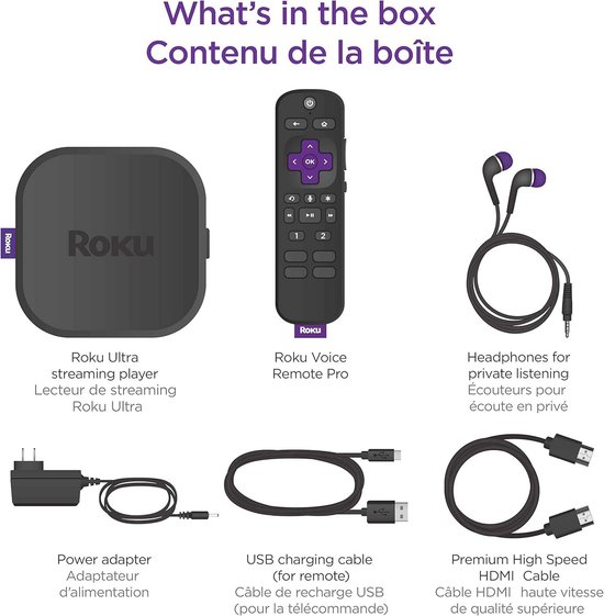 4K/HDR Streaming Speler met Spraakafstandsbediening, Ethernet en MicroSD - Inclusief Premium 6FT HDMI Kabel — afbeelding 5