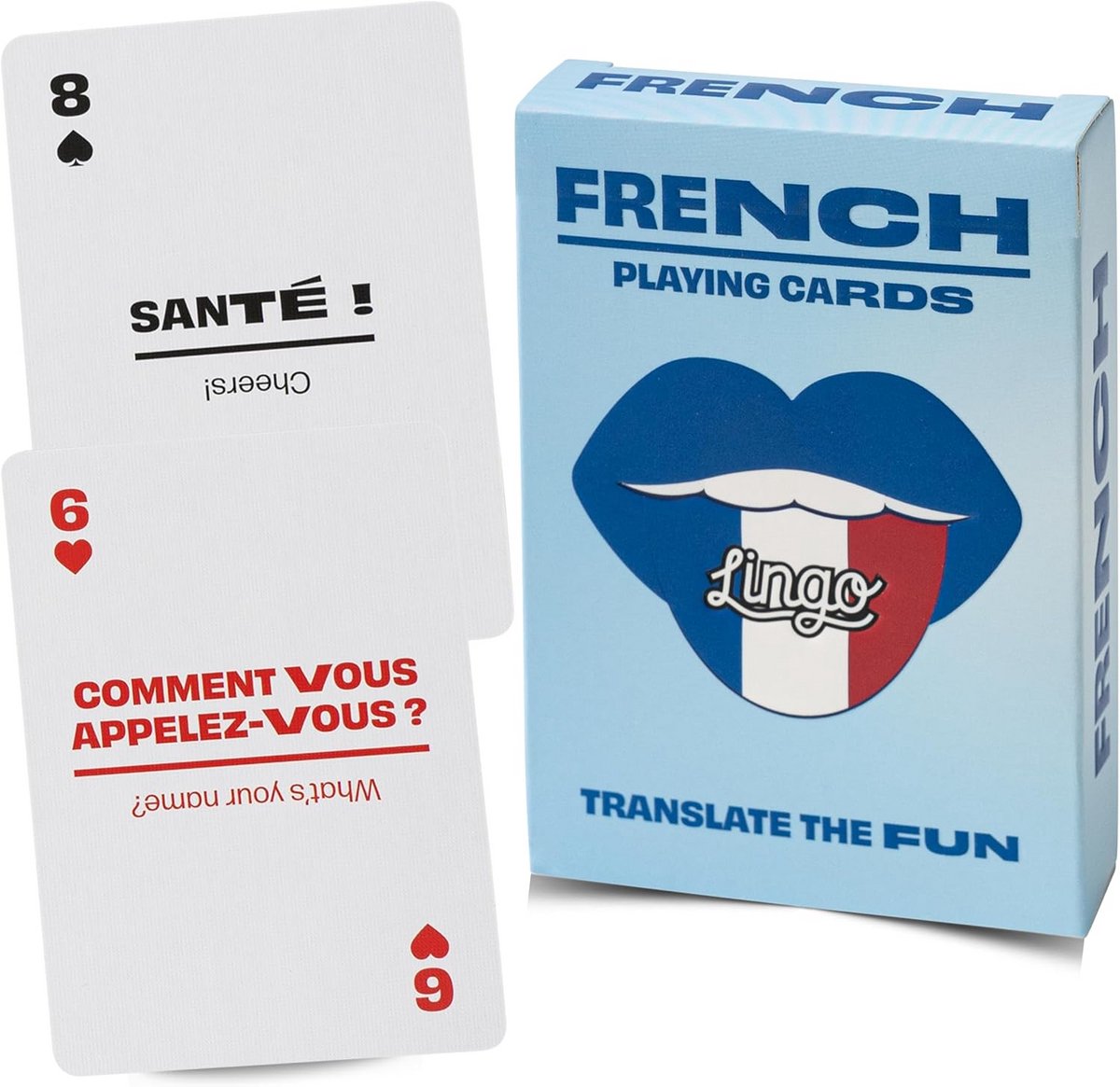 Franse Leerkaarten als Speelkaarten: 54 Zinnen voor Directe Conversatie en Woordenschat