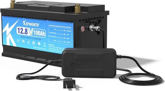 12V 100Ah LiFePO4 Accu voor Campers, RV, Zonne-energie en Marine Toepassingen - Diepe Cycles met BMS
