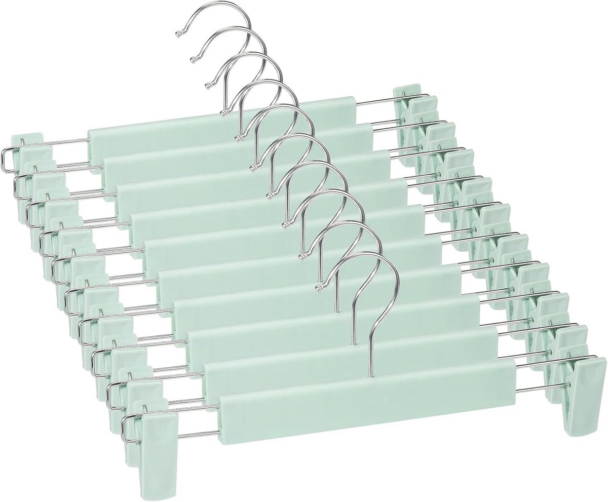 Ruimtebesparende Kleerhangers met Antislip Clips - 10 Stuks