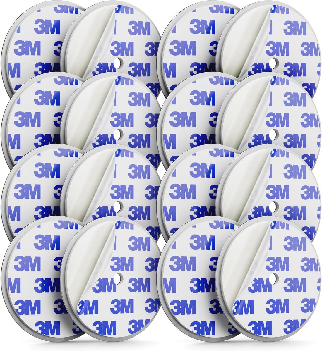 deleyCON 8 Stuk Magneethouder Voor Rookmelders Magneethouder Voor Brandmelders Zelfklevende Magneethouder Zelfklevend Oppervlak en Boorgat 65 mm Diameter