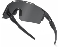 TAISYANGHAO Sportbril-zonnebril voor dames en heren, gepolariseerd, snelle bril, UV400-bescherming, licht, duurzaam TR90-frame, hard etui