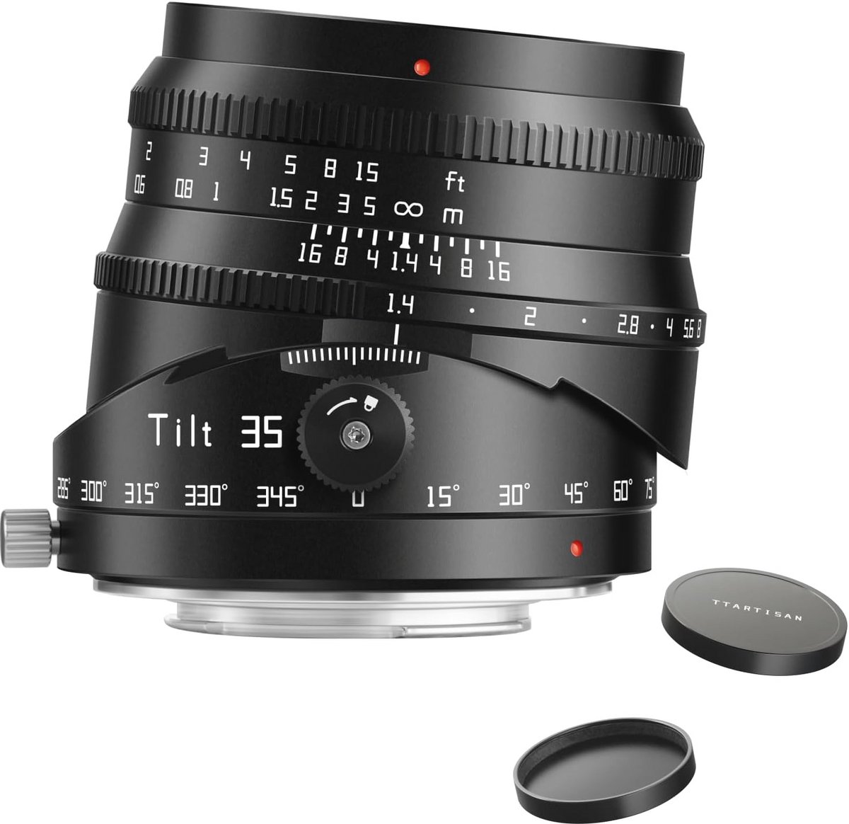 35 mm F1.4 Tilt Shift APS-C lens voor spiegelloze camera's