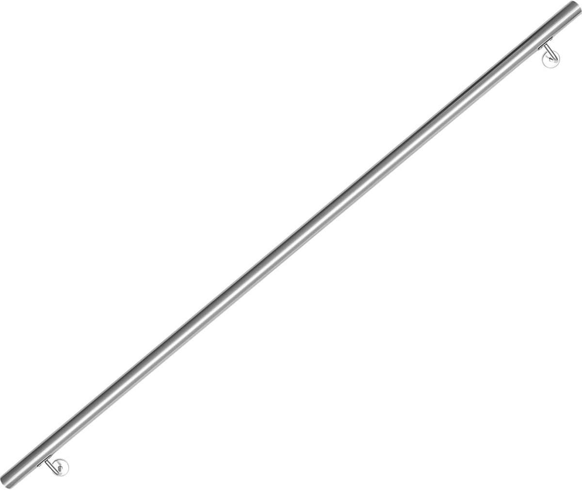 Roestvrijstalen trapleuning 180 cm - moderne leuning voor trappen en balkons