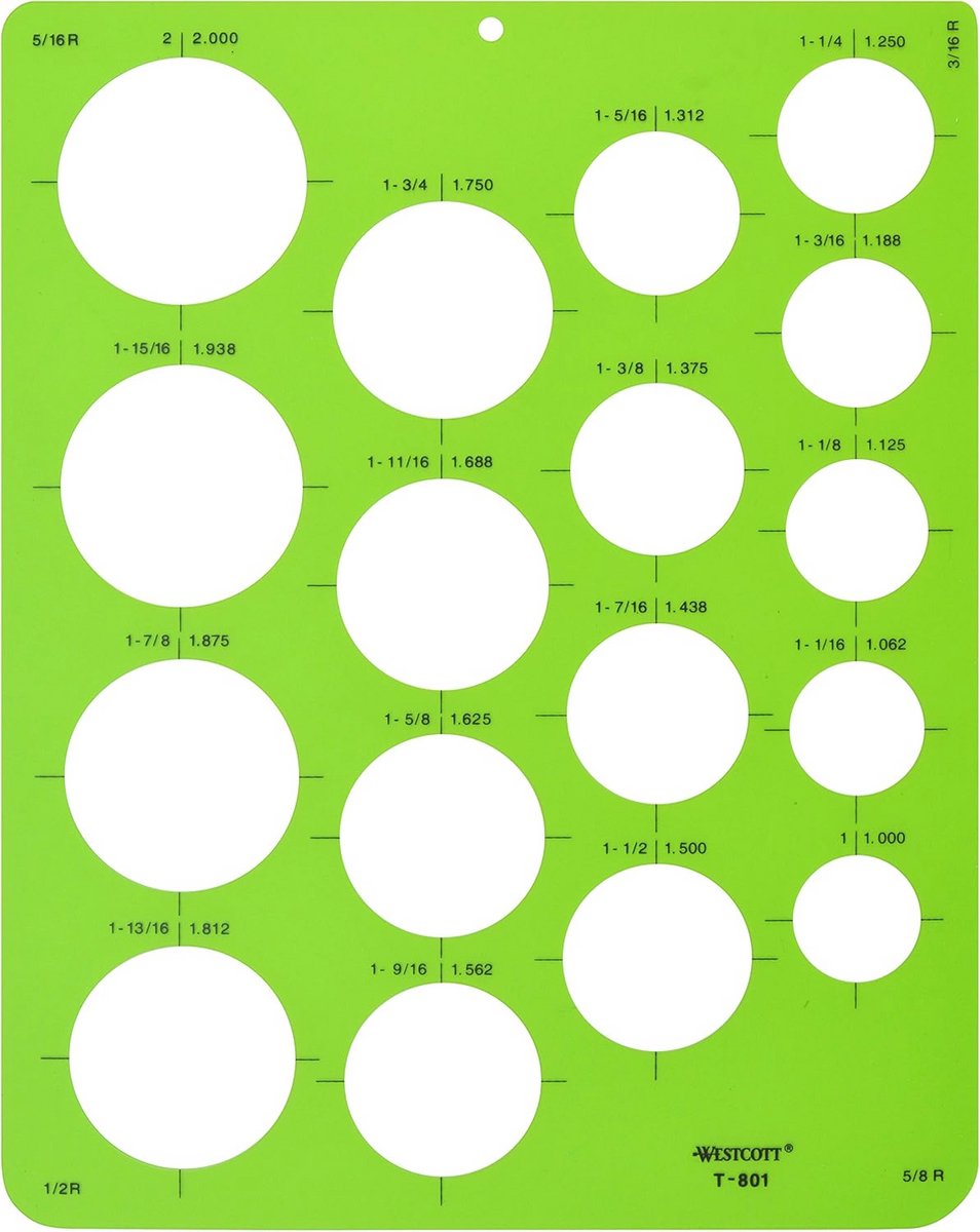 Technische Cirkels Tekening Template voor Nauwkeurige Ontwerpen