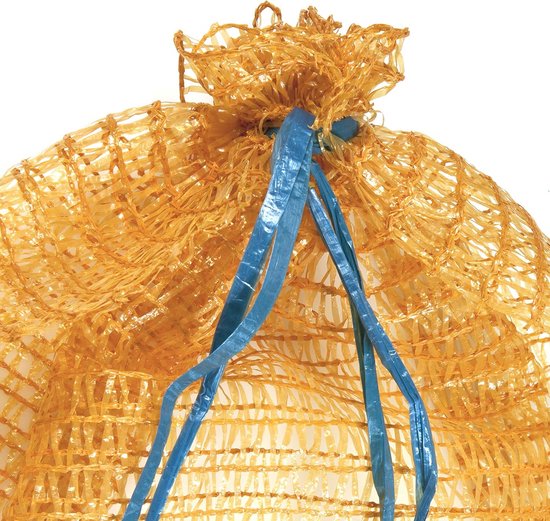 Netzakken voor Aardappelen, Uien, Groenten en Haardhout - 10 Stuks, Oranje - 40 x 60 cm van Merkloos	 — afbeelding 5