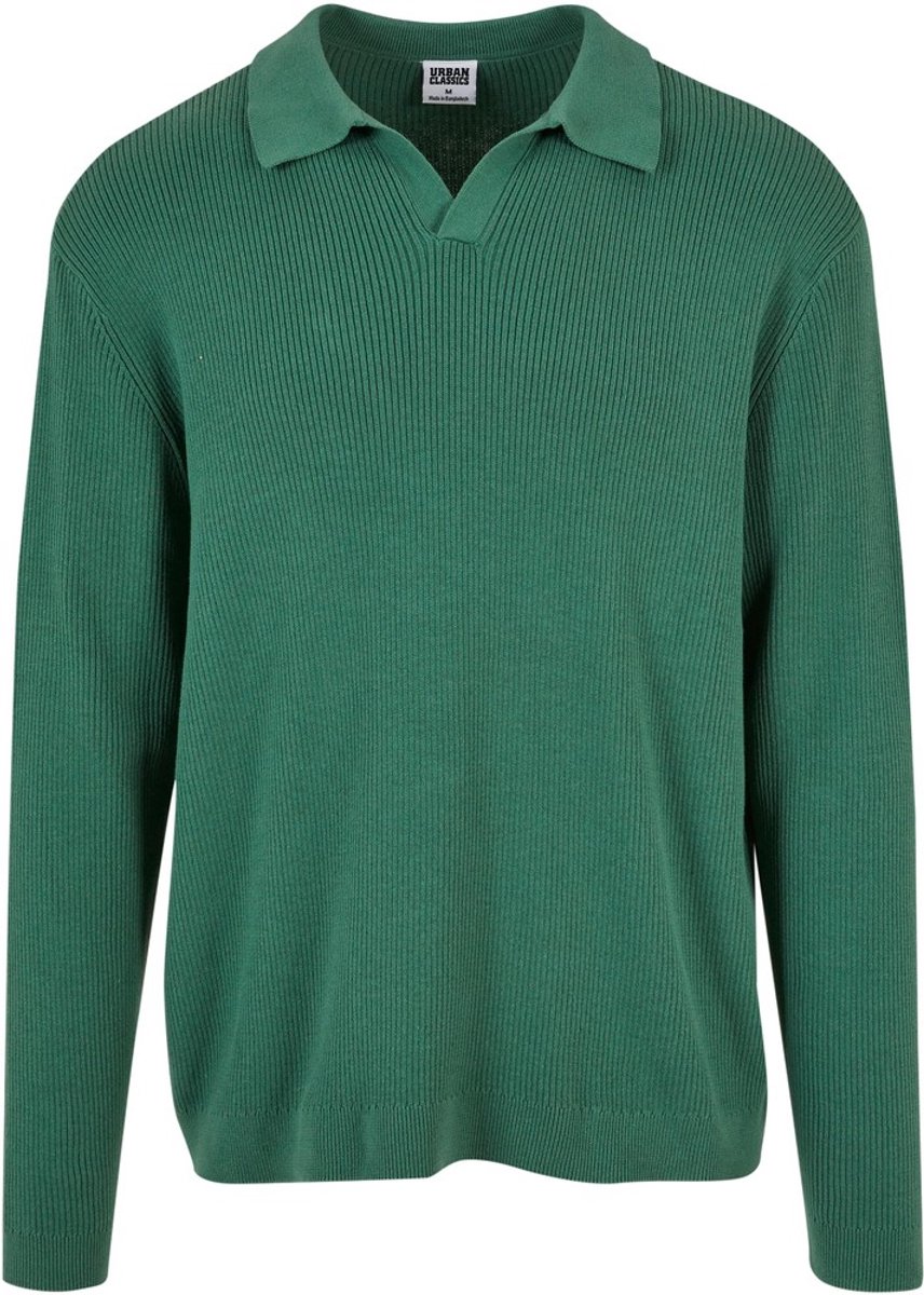 Urban Classics Ribbed Oversized Longsleeve shirt XL Groen
