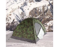 Pop-up Kampeertent 2–3 Persoons 200x150x110 cm – Camouflage Bergtent voor Outdoor & Reizen