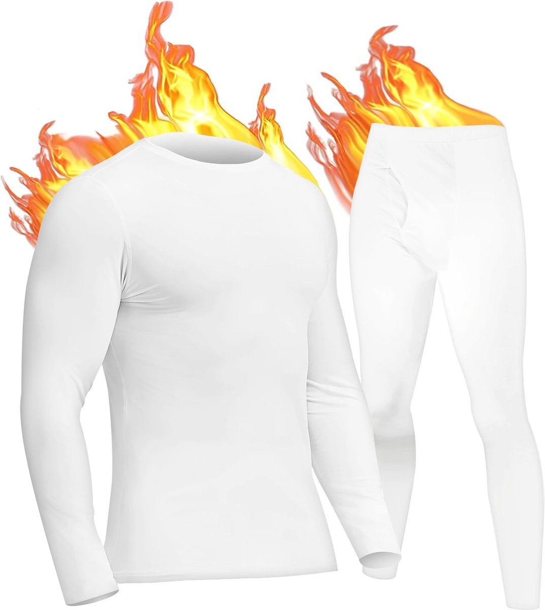 Stunq® Ademend Thermisch Ondergoedset voor Mannen voor Winterse Activiteiten en Sporten
