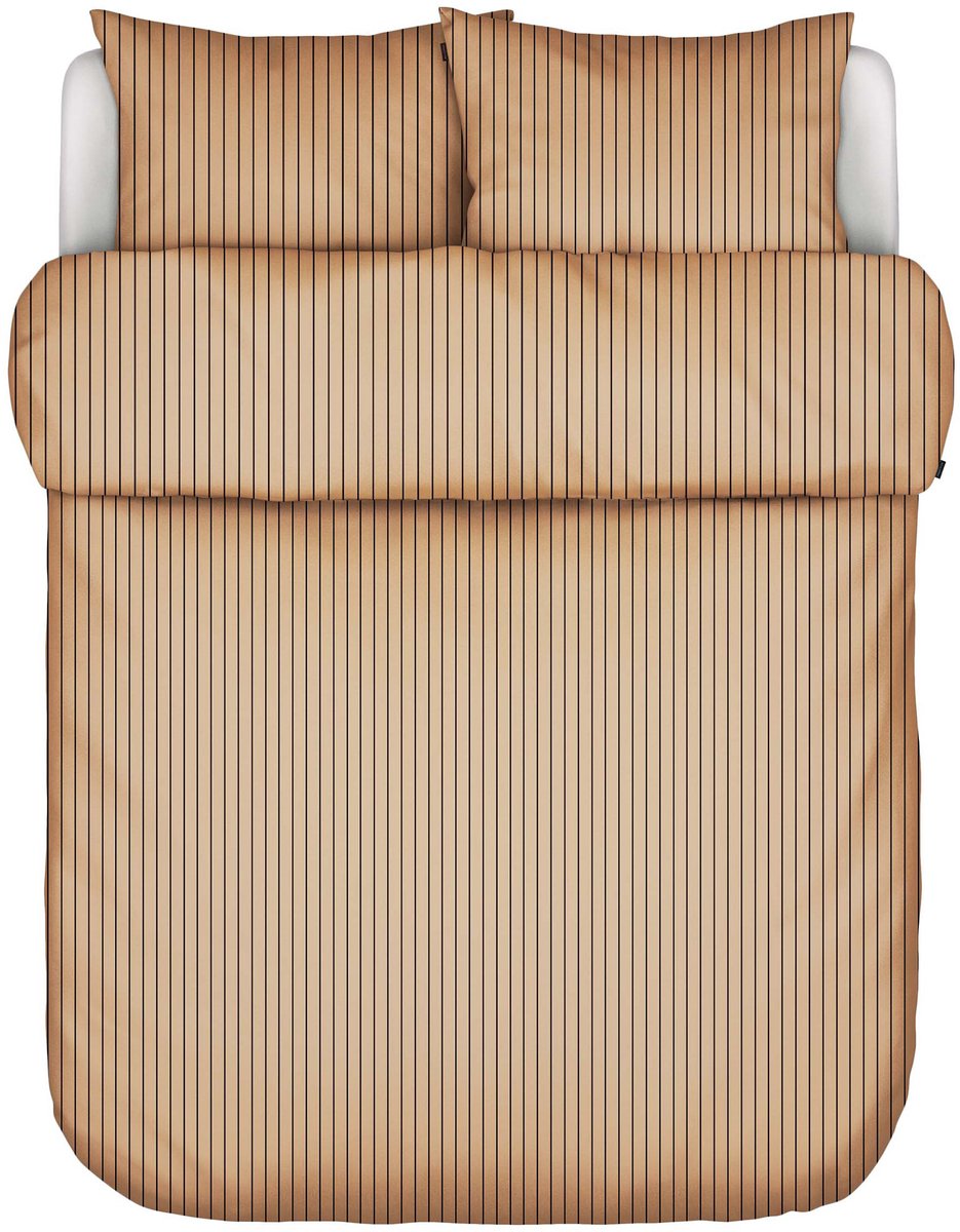 Marc O'Polo Dekbedovertrek Mulji Warm Beige - 240x200/220 cm - 100% katoensatijn - incl.