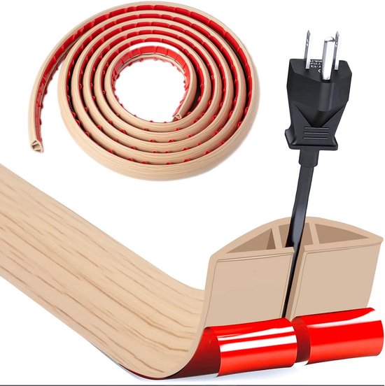 RICOO Kabelgoot kabelkuip universele kabelbeheer voor onder bureau 59 cm kabelgeleidingssysteem Z1122 kabelgoten kabelslang kabelgeleiding kabelorganizer bureau