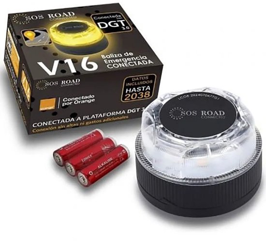 Lot De 2 Gyrophare LED Magnétique 9 Modes – Feux D’Avertissement Voiture Panne & Urgence