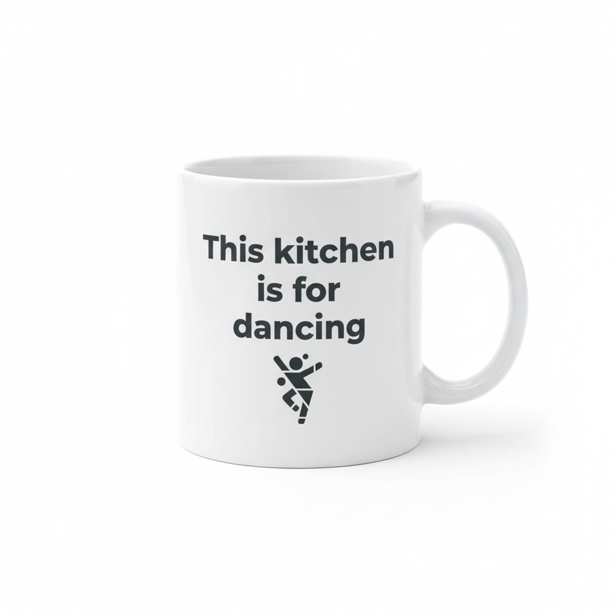 This Kitchen Is for Dancing Mok – Leuke Woon Quote Koffiemok – 330 ml Keramische Mok
