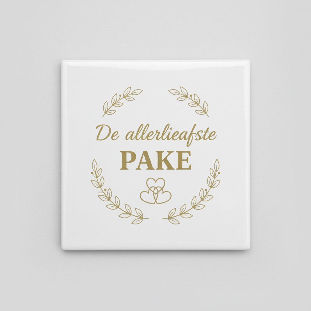 Nevolis De Allerleafste Pake Tegel 15×15 cm – Elegante Friese Grootvader Waardering Keramische Wandtegel – Hartverwarmend Cadeau voor Pake Multi Color
