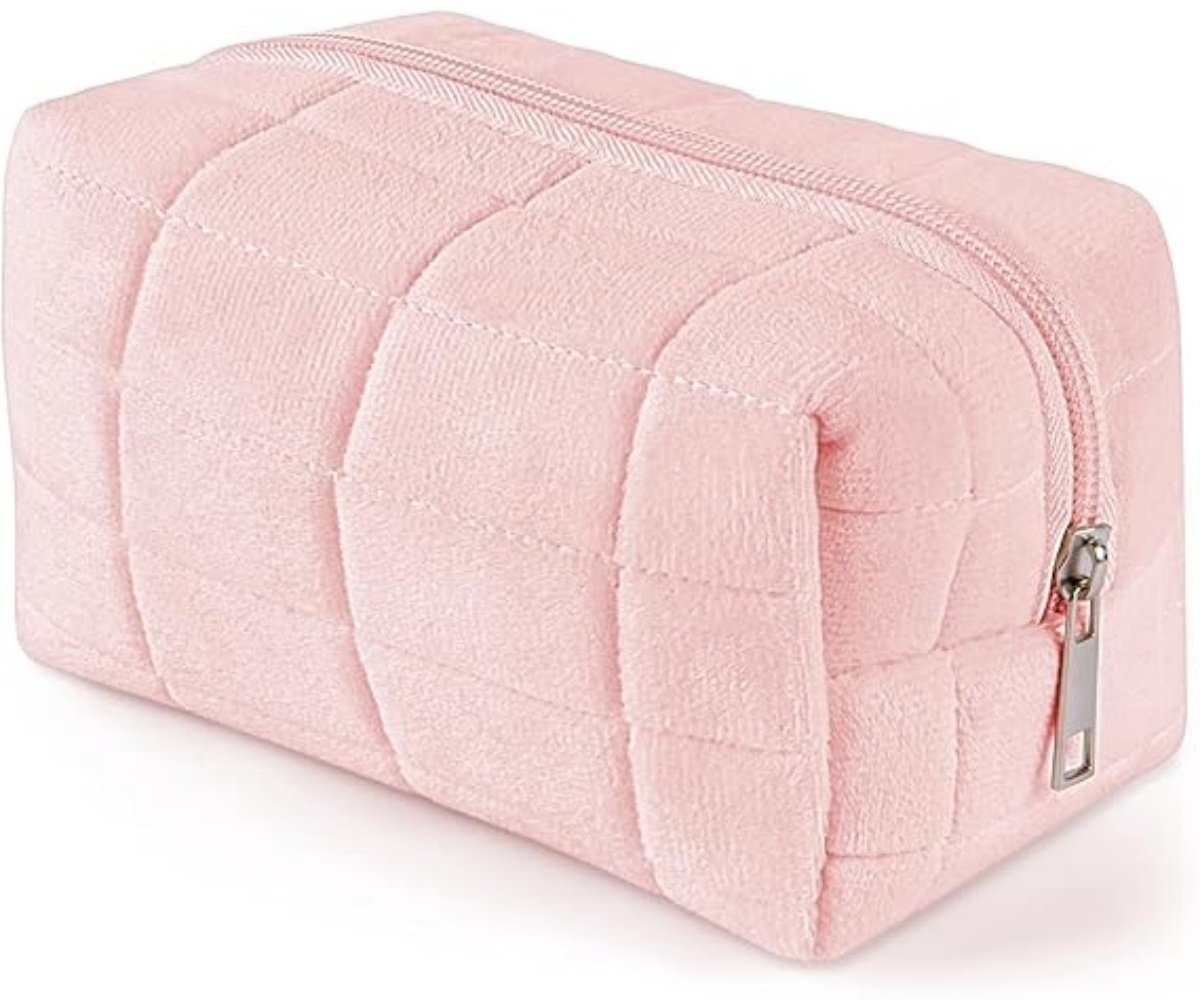 longziming -Cosmetische tas met rits voor meisjes – reistas met bloemenpatroon, ruime make-up tas, ideaal voor reizen en dagelijks gebruik