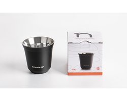 Nomious Prime Brew® Espressokopjes – 1 stuk – 80 ml – Premium RVS – Hittebestendig – Luxe & Duurzaam Design – Perfect voor Draagbare Espresso
