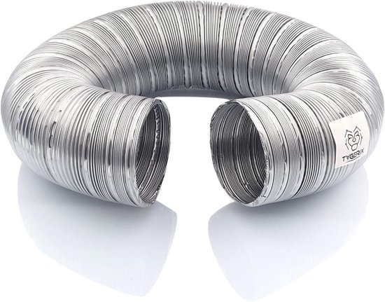 Spiraliet FF flexibele slang aluminium 2 laags 100mm 10m