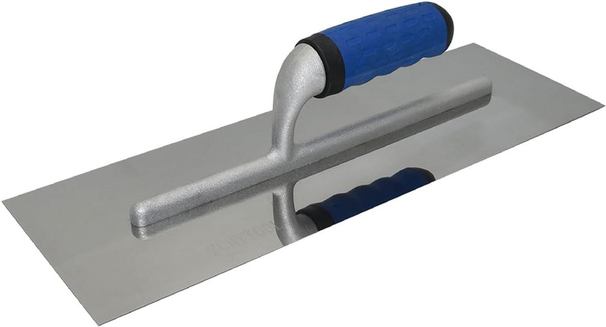 Professionele Stucspaan RVS voor Cement en Pleisterwerk, 38x13 cm