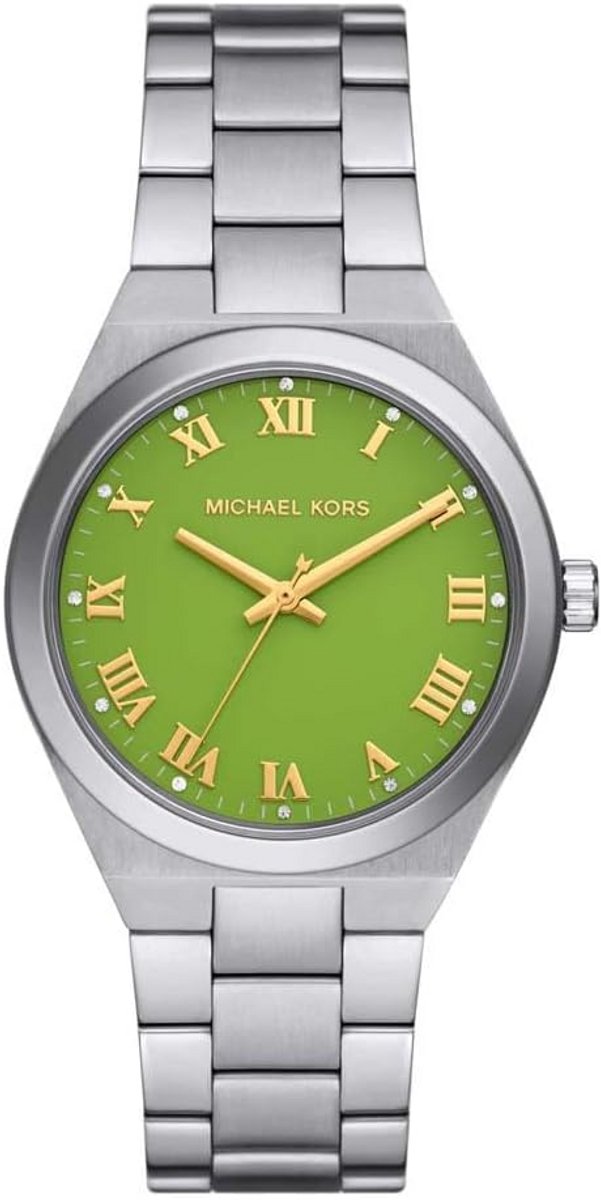 Dames Polshorloge Groen RVS Band