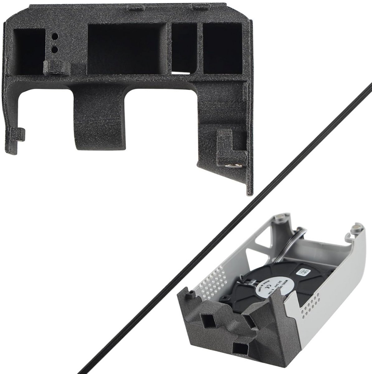 Geoptimaliseerde Koelventilator Kanaal Kit voor 3D Printer P1P X1 - Magnetische Radiator Vervanging