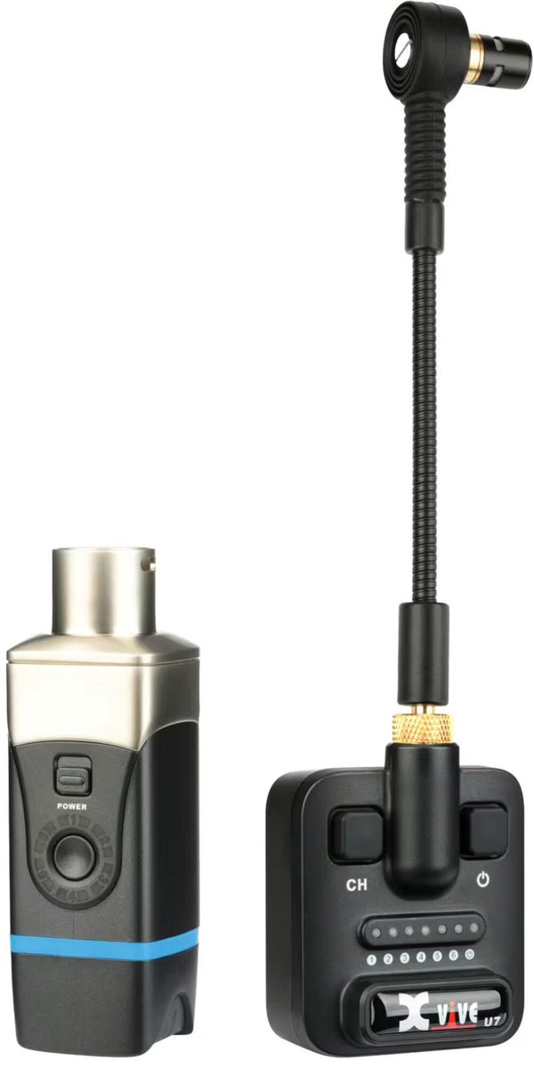 Xvive U7 draadloze instrumentmicrofoon voor blaasinstrumenten