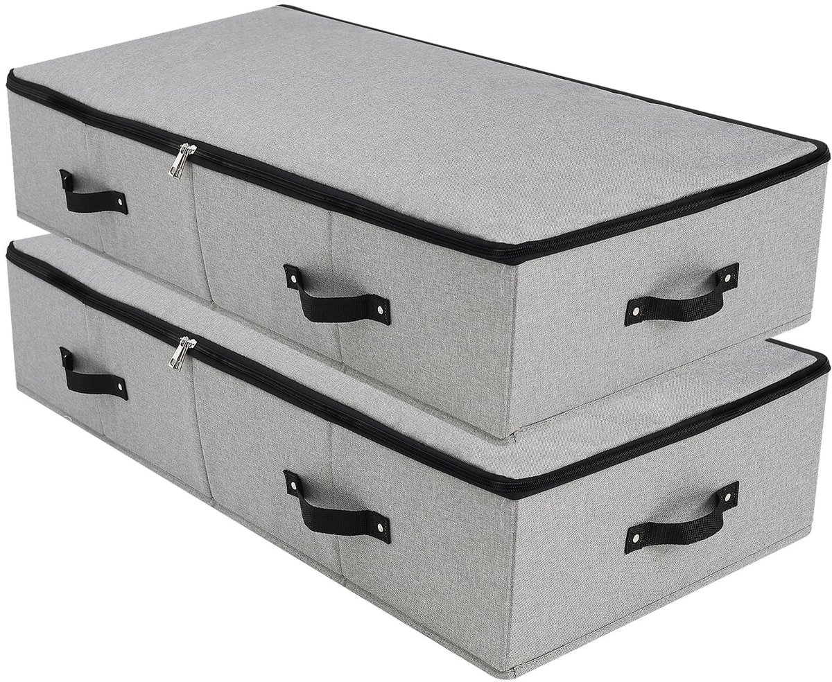 Unyqoos® Ruime opvouwbare opbergdoos onder bed met stevige steun en handgrepen