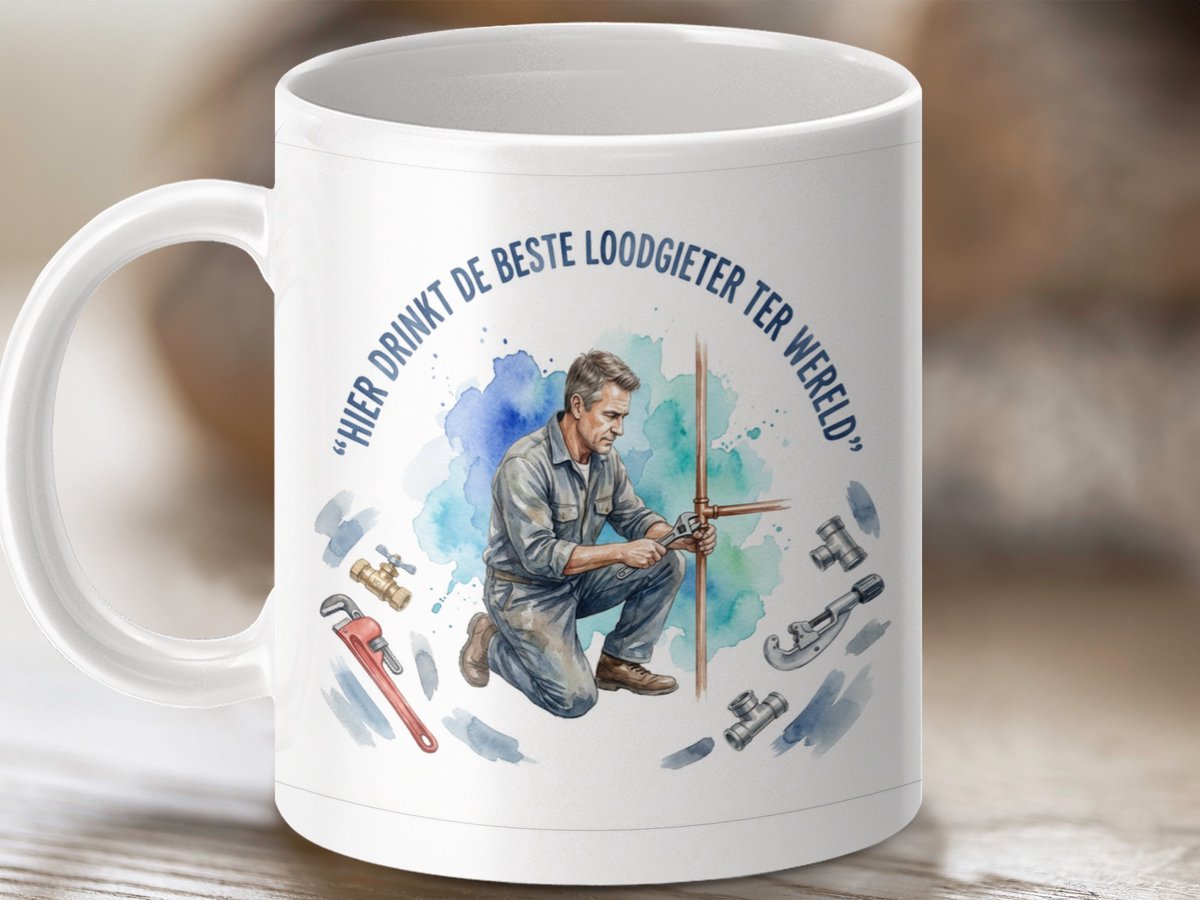 Mok - Beste Loodgieter ter Wereld mok, grappige loodgieter mok, ideaal geschenk voor loodgieters, cadeau voor loodgieter, theemok, koffiemok