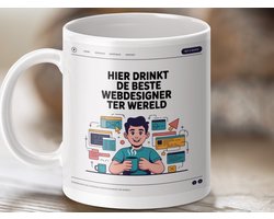 Mok: Beste Webdesigner Ter Wereld, Grappige Beker, Cadeau voor Webontwerpers, Koffiemok, Thee Mok, Unieke Mok, Web Design Mok