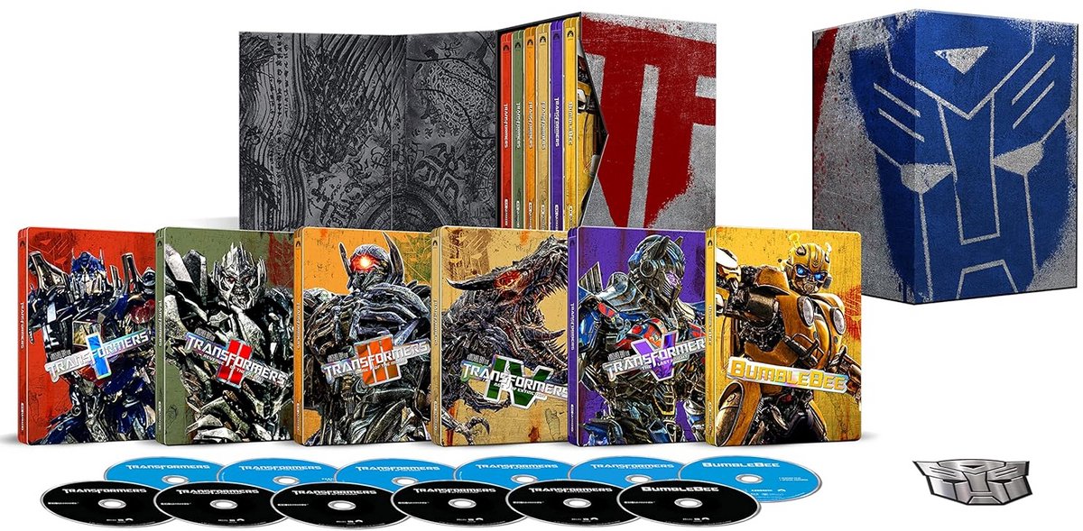 Transformers Collectie 6 Films in Steelbook Verpakking (4K UHD + Blu-ray)