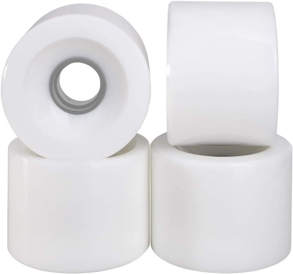 Set van 4 Longboard Skateboard Wielen 70mm 78A PU Cruising Wheels Inclusief Lagers
