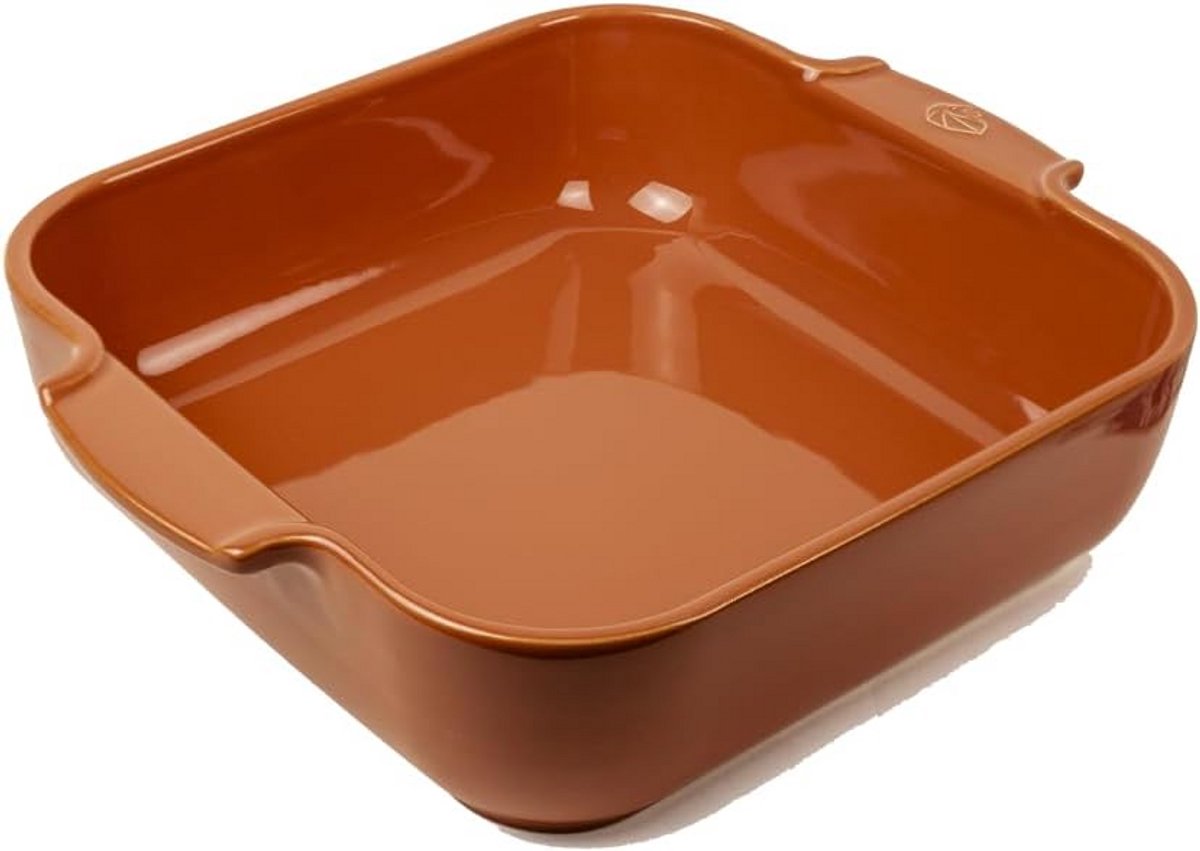Keramische Ovenschaal Vierkant Terracotta 2,7L - Oven, Magnetron & Vriezerbestendig