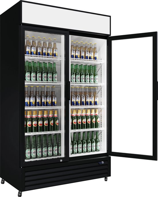 Cubo Displaykoelkast 525L - 2 glazen deuren met luifel voor verkoop - Afsluitbaar - Energiezuinig - CS-690A-EE