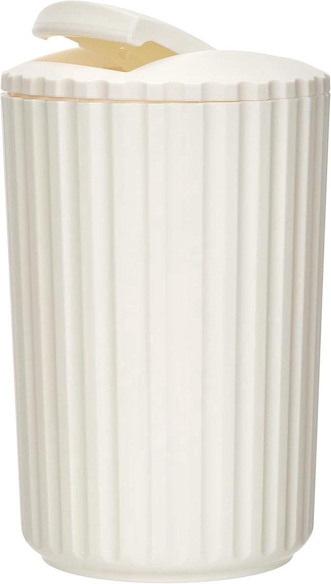 Stunq® Afvalemmer Cosmetica - 3 L - Wit - Polypropyleen - Compact
