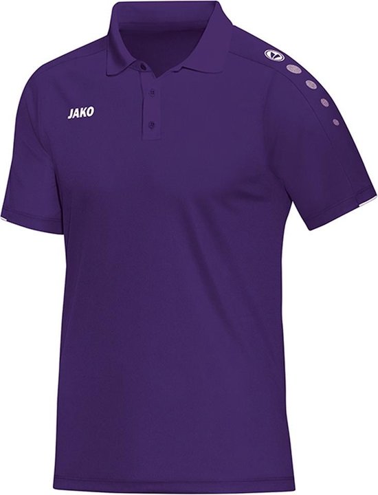 Jako Polo Classico Kind Paars-Wit Maat 164