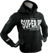 Super Pro Hoody S.P. Logo Zwart/Wit Extra Large