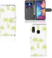 Geschikt voor Samsung Galaxy A20e Smartphone Hoesje Palmtrees