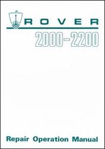 Rover 2000 2200 Repair Operation Manual (P6)