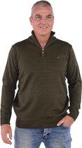 BJØRNSON JOAKIM Pullover Acryl 4 Seizoenen Heren - Maat M - Bordeaux Donker Olijfgroen